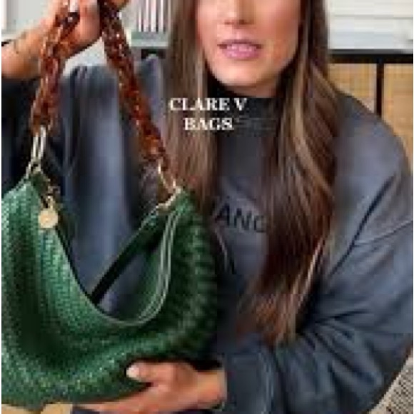 Clare V. Moyen Messengers - Evergreen Woven Checker - Picture 9 of 10